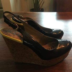 Sam Edelman Women’s Slingback Cork Wedge size 6
